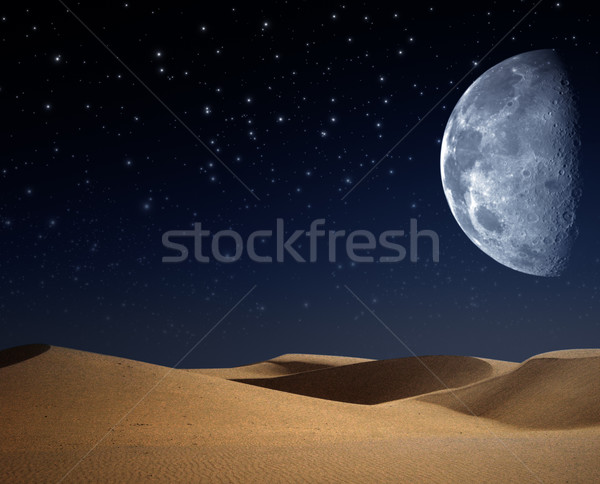 Desert on the night, abstract natural backgrounds Stock photo © tolokonov