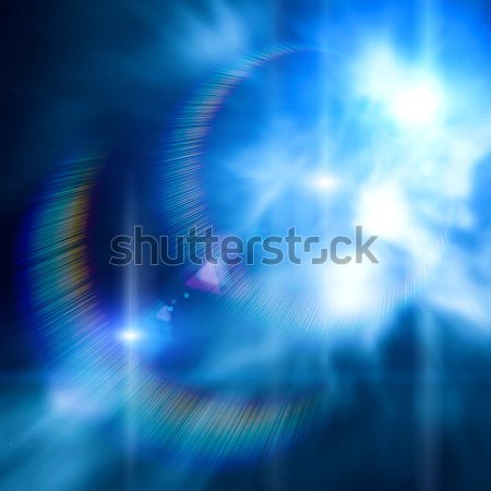 Stock photo: Abstract lighting backgrounds with anamorph lens flare