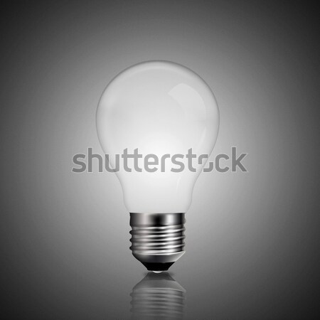 Stockfoto: Gloeilamp · grijs · achtergronden · abstract · licht · achtergrond