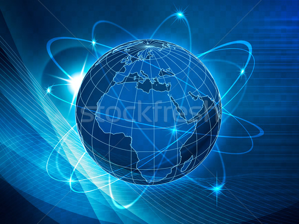 Global transportation and communications background Stock photo © tolokonov