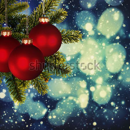 Christmas backgrounds. Art oil painting stylization for your des Stock photo © tolokonov