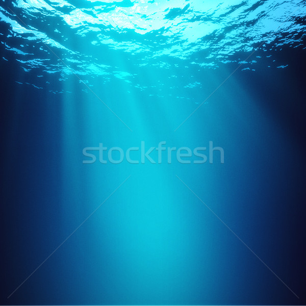 深淵 抽象的な 水中 背景 水 太陽 ストックフォト © tolokonov