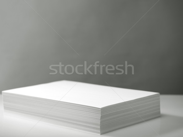 Stack of white printer and copier paper  Stock photo © tolokonov