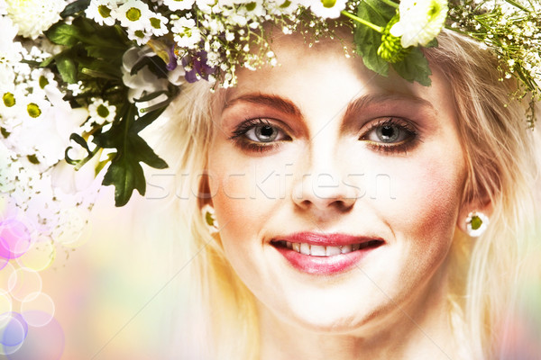 Pretty young girl portrait Stock photo © tolokonov