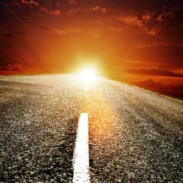 Road to the sun, abstract travel backgrounds Stock photo © tolokonov