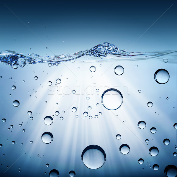 Streszczenie środowisk wody pęcherzyki tle przestrzeni Zdjęcia stock © tolokonov