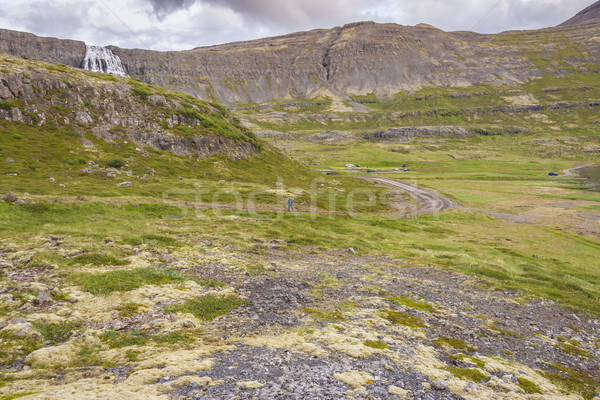 Stok fotoğraf: Rota · çağlayan · İzlanda · görmek · gökyüzü · doğa