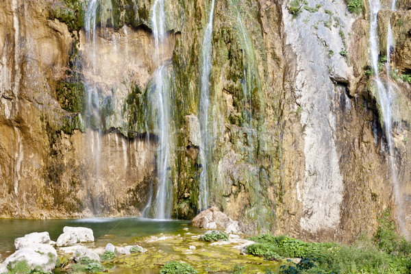 Waterfall - Plitvice National Park Stock photo © tomasz_parys
