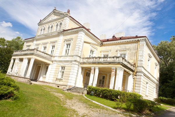 Stock photo: View on old Palace of Raczynski - Zloty Potok