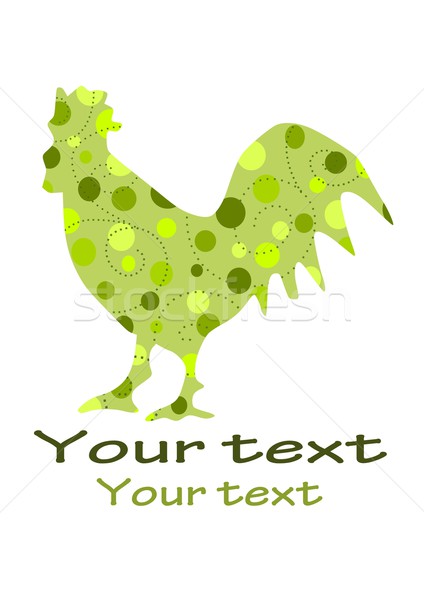 Green beauty cock Stock photo © tomasz_parys