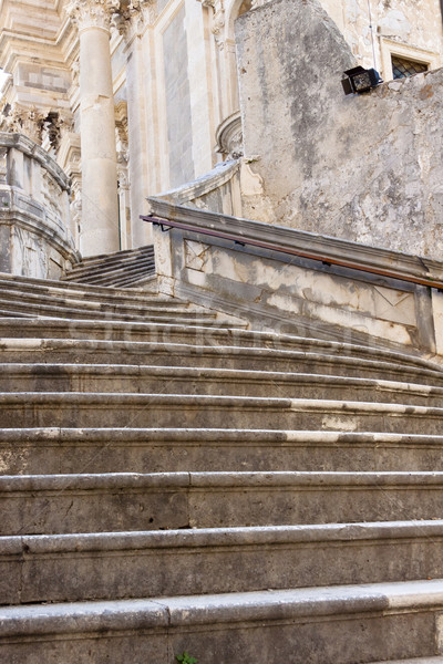 Dubrovnik Kroatien Treppe Sommer Tag Straße Stock foto © tomasz_parys