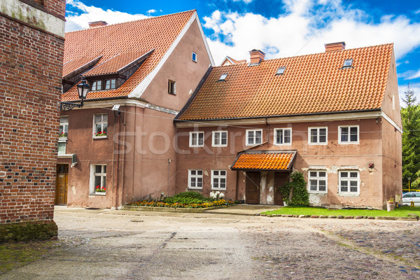 Casa Polonia vecchio famiglia costruzione muro Foto d'archivio © tomasz_parys