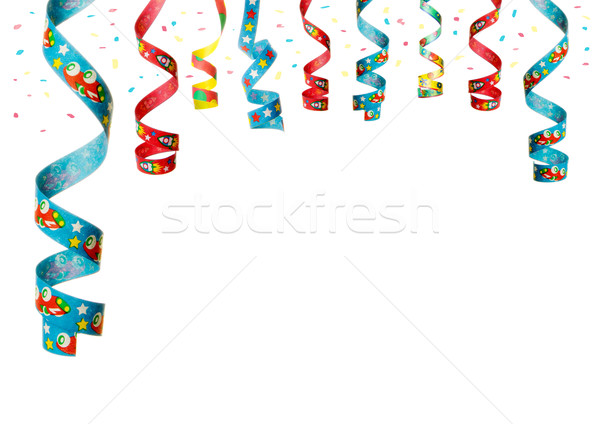 Strony dekoracji konfetti strony odizolowany wiszący Zdjęcia stock © Tomjac1980