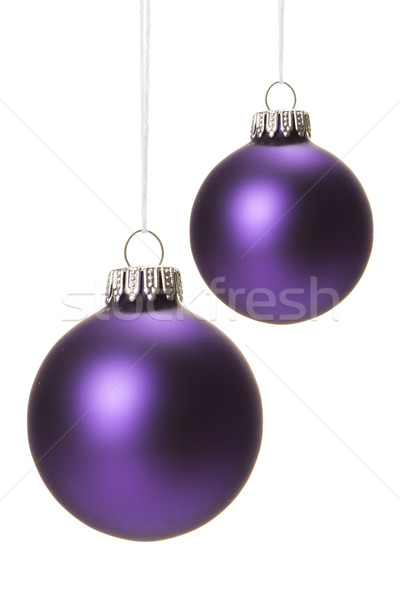 Navidad ornamento violeta púrpura aislado Foto stock © Tomjac1980