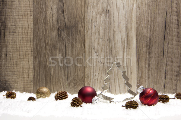 christmas ornament red and brown Stock photo © Tomjac1980