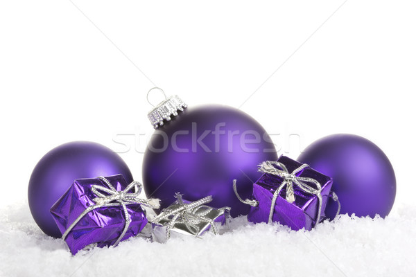 Zdjęcia stock: Christmas · ozdoba · fioletowy · fioletowy · przedstawia