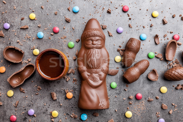 Délicieux Noël chocolat bonbons rustique [[stock_photo]] © tommyandone