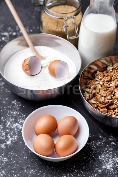 Foto stock: Cozinhar · variedade · ingredientes · utensílios · cópia · espaço