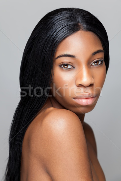 Black beauty with perfect skin Stock photo © tommyandone