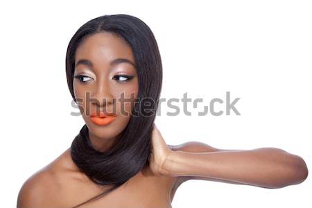 молодые красоту идеальный волос кожи женщину Сток-фото © tommyandone