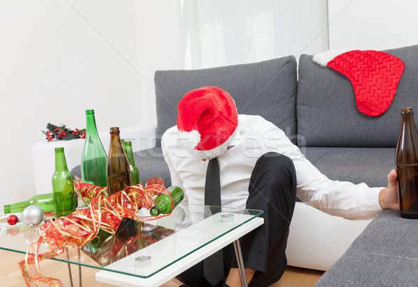 алкоголя злоупотребление праздник можете вечеринка вино Сток-фото © tommyandone