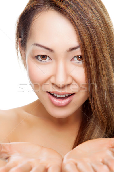 Thai beauty with perfect skin Stock photo © tommyandone