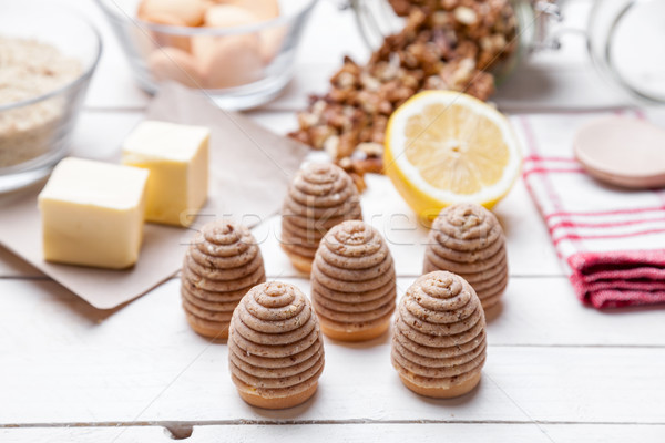 Traditional albină cuib tort ingrediente Imagine de stoc © tommyandone