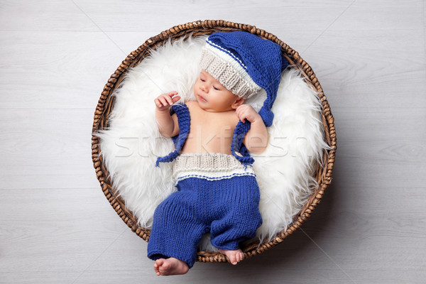 Stock foto: Schönen · neu · geboren · innerhalb · legen · Baby