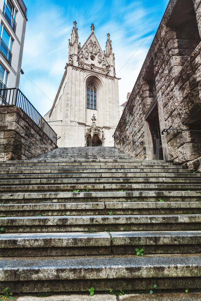 教會 維也納 奧地利 城市 石 商業照片 © tommyandone