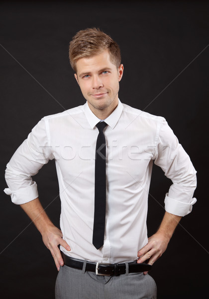 Foto stock: Jóvenes · hombre · de · negocios · retrato · hombre · belleza · empresario