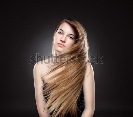 молодые красоту длинные волосы долго волос Сток-фото © tommyandone
