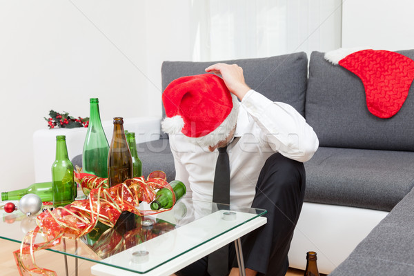 Alcohol abuse during holiday period Stock photo © tommyandone