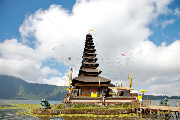 Pura Ulun Danu temple on lake Stock photo © tommyandone