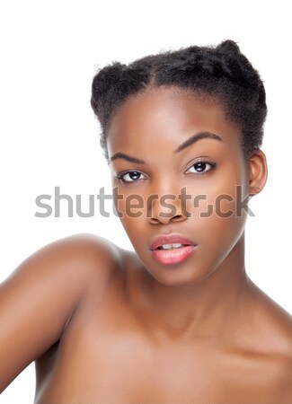 Black beauty with perfect skin Stock photo © tommyandone