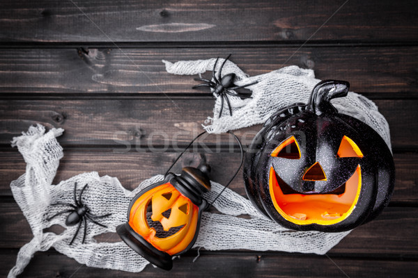 Geleneksel korkutucu halloween tatil yangın Stok fotoğraf © tommyandone