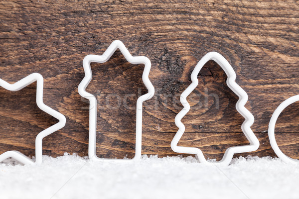 Christmas decoration on wooden background with copy space Stock photo © tommyandone