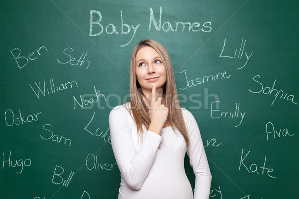 Stock photo: Choosing the right name for you baby