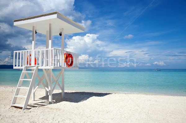 Beach guard tower in Boracay Stock photo © tommyandone
