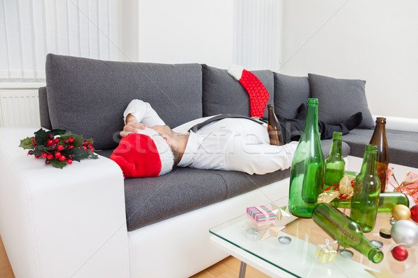 Alcohol abuse during holiday period Stock photo © tommyandone
