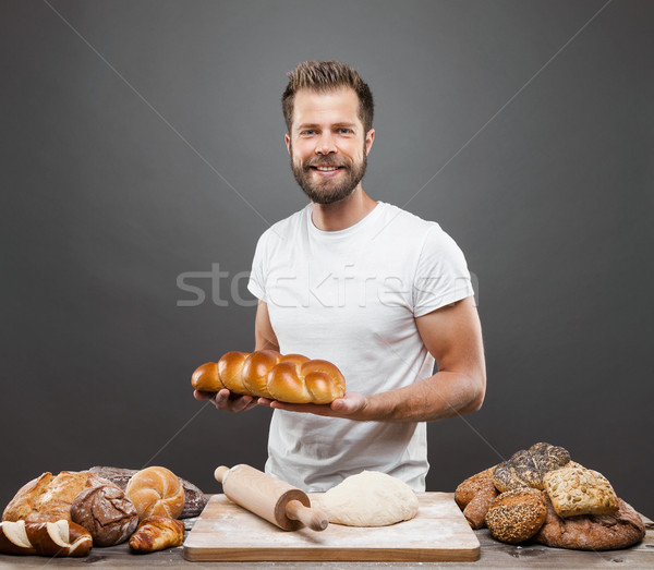 Сток-фото: Бейкер · разнообразие · хлеб