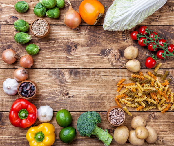 Foto stock: Fresco · saudável · orgânico · legumes · comida · ingredientes