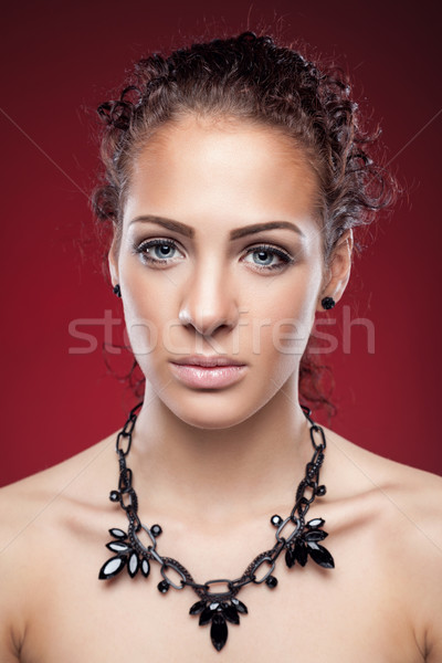 [[stock_photo]]: Jeunes · naturelles · femme · magnifique · peau · teint