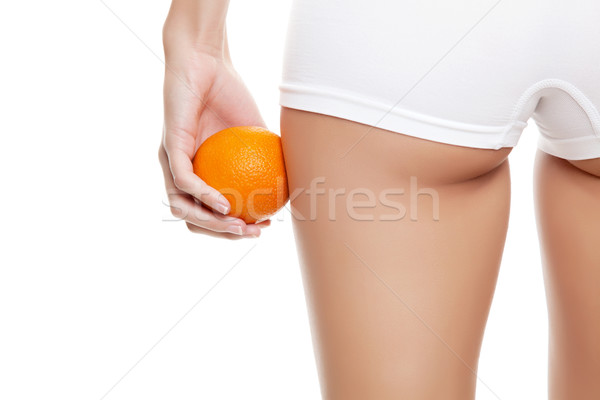 Stock fotó: Nem · nő · narancs · mutat · tökéletes · bőr