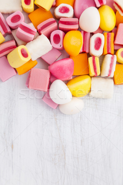Delicioso doce doce cópia espaço colorido fundo Foto stock © tommyandone