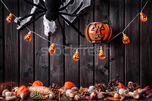 Сток-фото: традиционный · Scary · Хэллоуин · праздник · огня