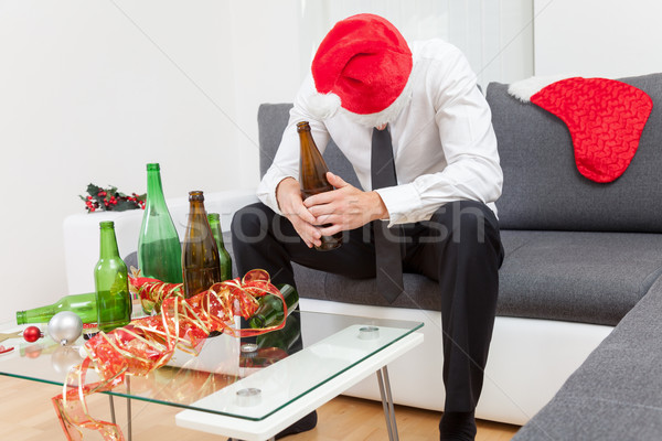 Alcohol abuse during holiday period Stock photo © tommyandone