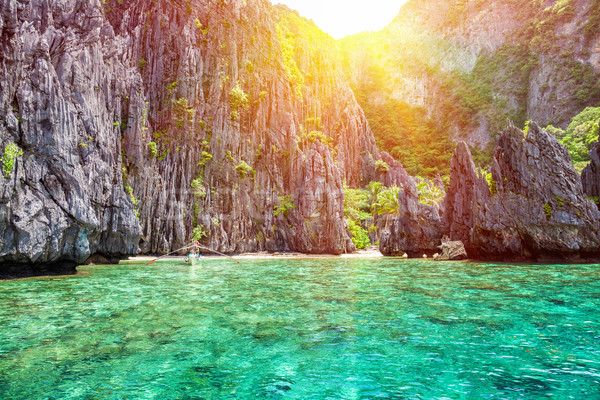 Foto stock: Belo · paisagem · Filipinas · cenário · nuvens · sol