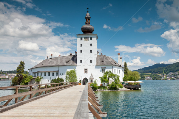 Castle on Traunsee lake Stock photo © tommyandone