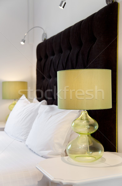 Luxurious bed design Stock photo © tommyandone