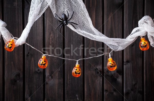 Tradycyjny scary halloween wakacje ognia Zdjęcia stock © tommyandone